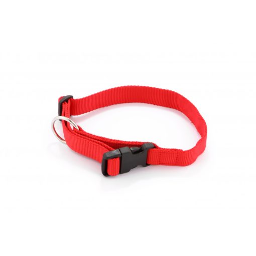 Dogtech Nylon collar with plastic buckle - Red