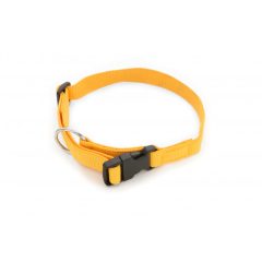   Dogtech Nylon collar 25mm x 450-650mm with plastic buckle Yellow