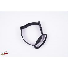 Black ylon collar with handle and plastic buckle