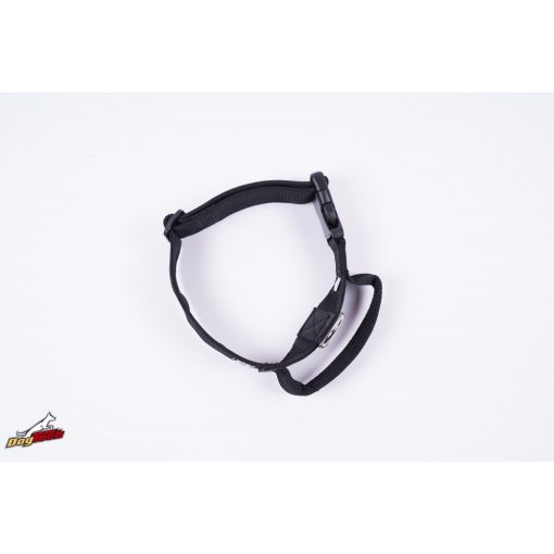 Black ylon collar with handle and plastic buckle