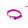 Dogtech Nylon collar 25mm x 450-650mm with metal buckle Pink