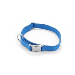  Dogtech Nylon collar 25mm x 450-650mm with metal buckle Royalblue