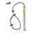 Contact leash with colored handle