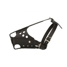 Dogtech Leather muzzle for Police dogs.
