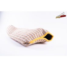 Puppy sleeve made of jute with handle