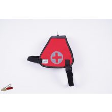 Harness for the search and rescue dog    red