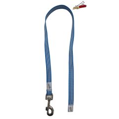 Dogtech 90 cm rubber leash without handle - SKYBLUE