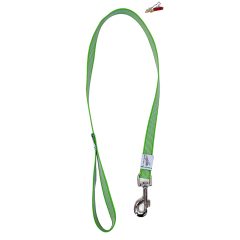Dogtech 100 cm rubber leash with handle - GREEN