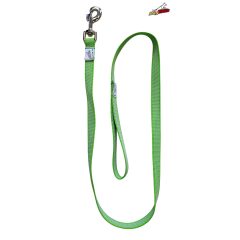 Dogtech 120 cm rubber leash with handle - GREEN