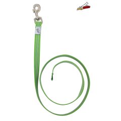 Dogtech 120 cm rubber leash without handle - GREEN