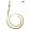 Dogtech 120 cm rubber leash without handle - YELLOW