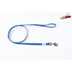Dogtech 150 cm rubber leash with handle - ROYALBLUE