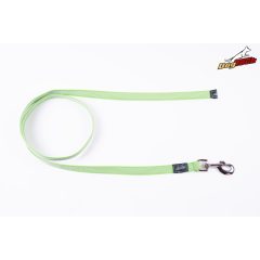 Dogtech 150 cm rubber leash without handle - GREEN