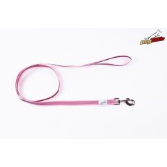 Dogtech 200 cm rubber leash with handle - PINK