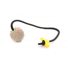   Dogtech 5,5 cm Small ball with 50 cm rope with plastic T-handle