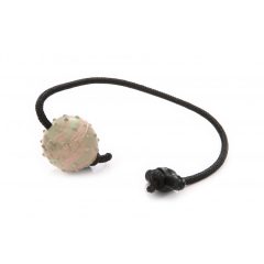   Dogtech 5,5 cm Small ball with 50 cm rope with rubber T-handle