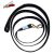 2 m ribbed leash with handle / brass hook