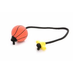 Dogtech 6 cm Soft ball with 50 cm rope with plastic T-handle